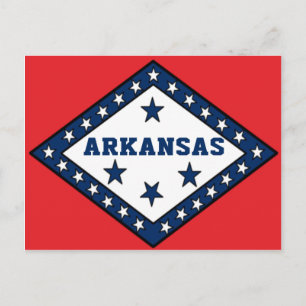 Carte Postale Drapeau d'État de l'Arkansas