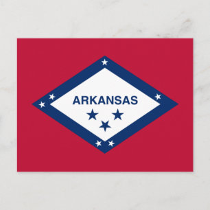 Carte Postale Drapeau d'État de l'Arkansas