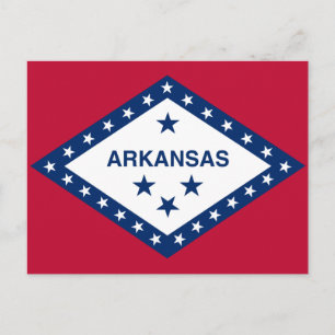Carte Postale Drapeau d'État de l'Arkansas