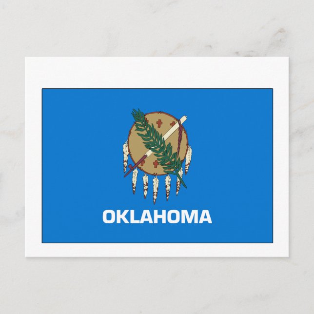 Carte Postale Drapeau d'État de l'Oklahoma (Devant)