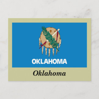 Carte Postale Drapeau d'État de l'Oklahoma