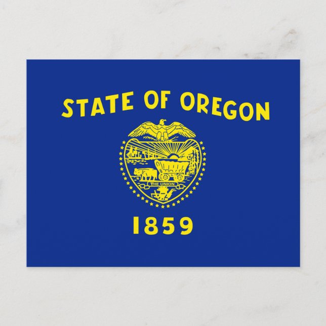 Carte Postale Drapeau d'État de l'Oregon (Devant)
