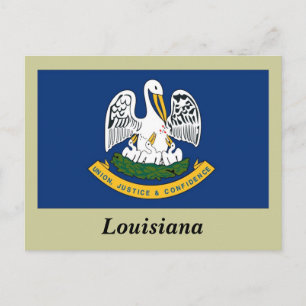 Carte Postale Drapeau d'État de Louisiane