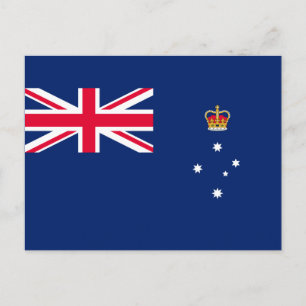 Carte Postale Drapeau d'État de Victoria (Australie)