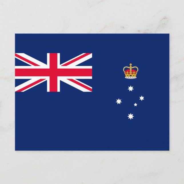 Carte Postale Drapeau d'État de Victoria (Australie) (Devant)