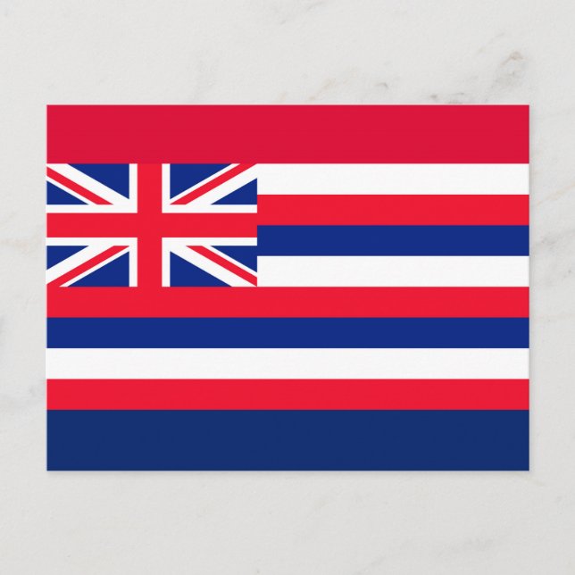 Carte Postale Drapeau d'État d'Hawaii (Devant)