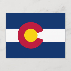 Carte Postale Drapeau d'Etat du Colorado