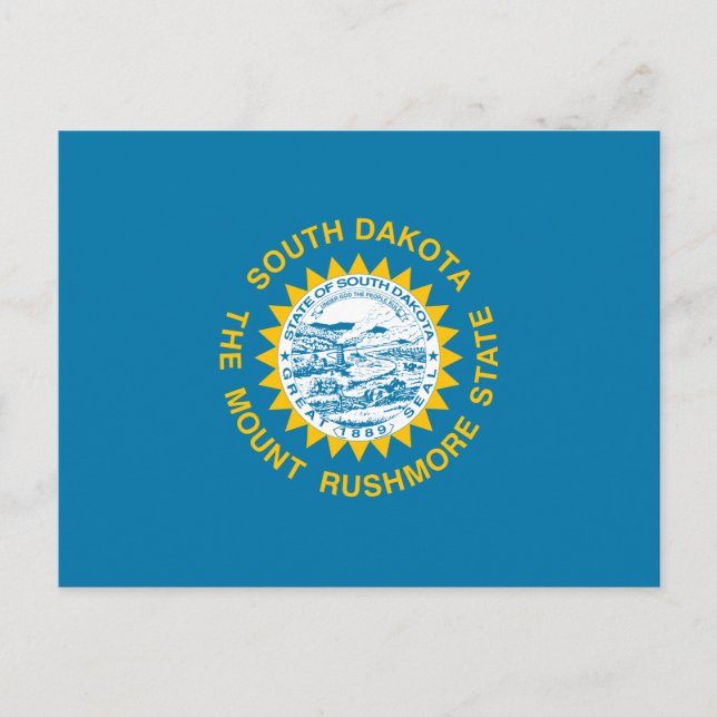 Carte Postale Drapeau d'État du Dakota du Sud (Devant)