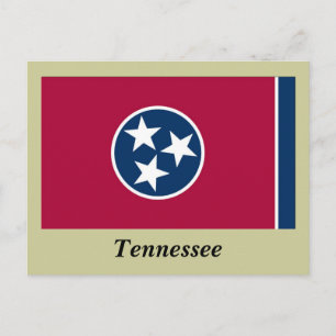 Carte Postale Drapeau d'état du Tennessee