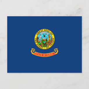 Carte Postale Drapeau d'État Idaho