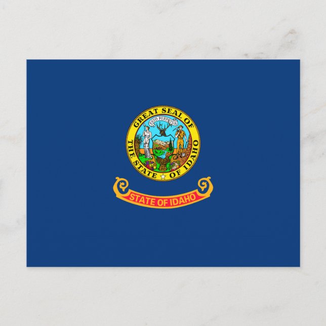 Carte Postale Drapeau d'État Idaho (Devant)