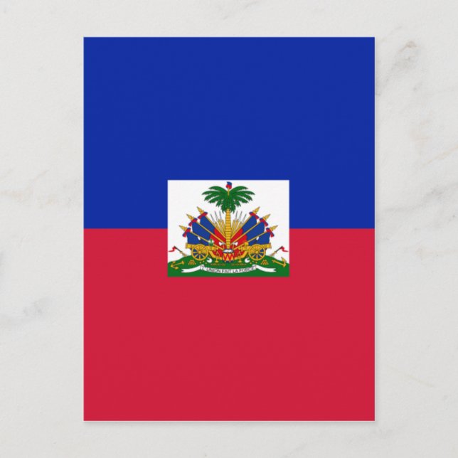 Carte Postale Drapeau d'Haïti (Devant)