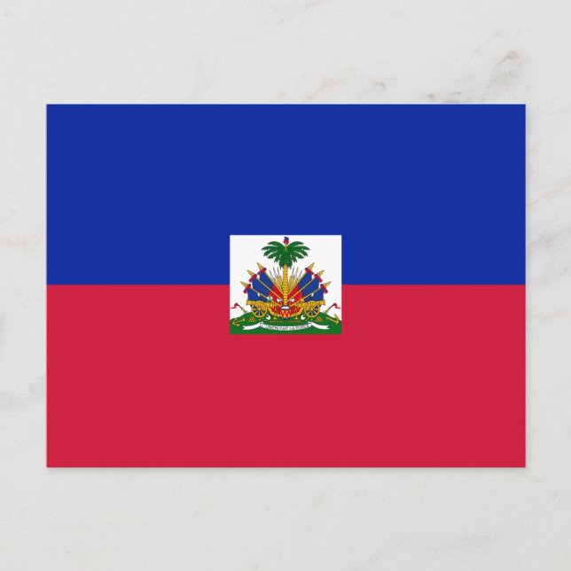 Carte Postale Drapeau d'Haïti (Devant)