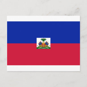 Carte Postale Drapeau d'Haïti - Flag of Haiti