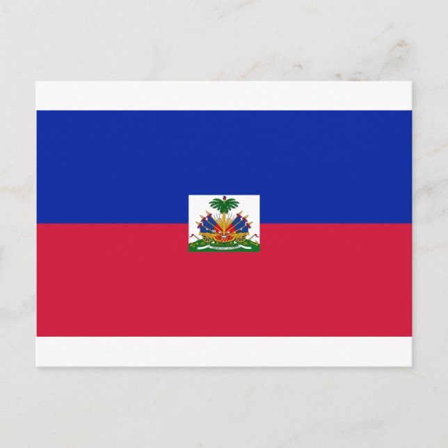 Carte Postale Drapeau d'Haïti - Flag of Haiti (Devant)