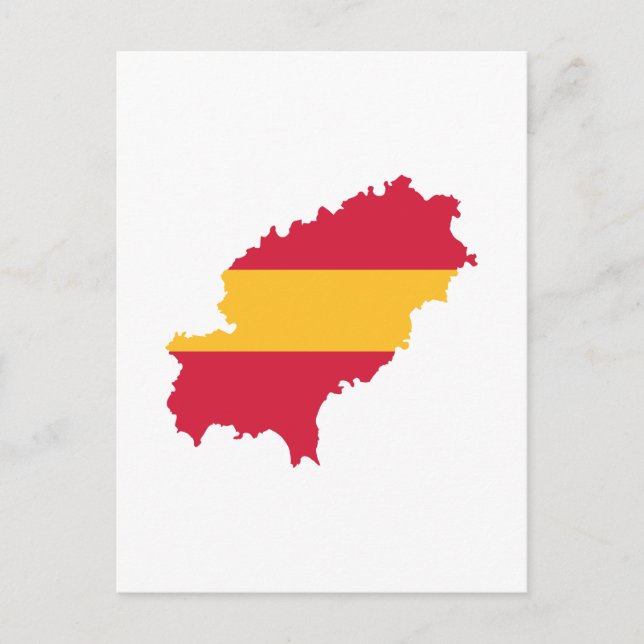 Carte Postale drapeau d'Ibiza Espagne (Devant)