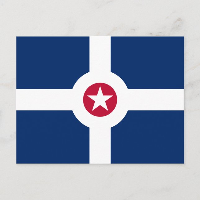 Carte Postale Drapeau d'Indianapolis (Devant)
