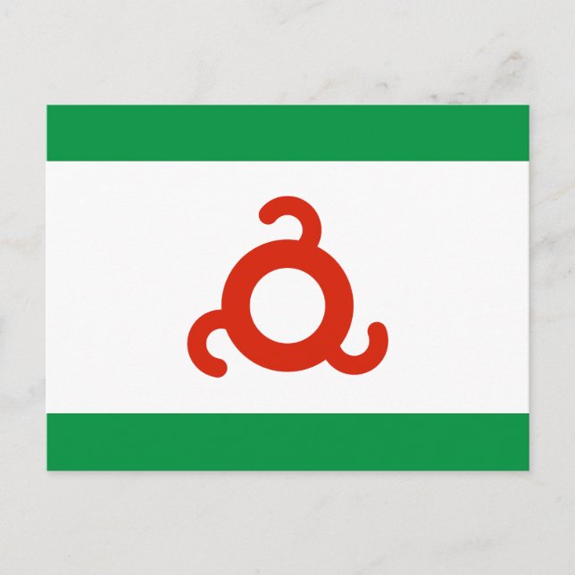 Carte Postale Drapeau d'Ingushetie (Devant)