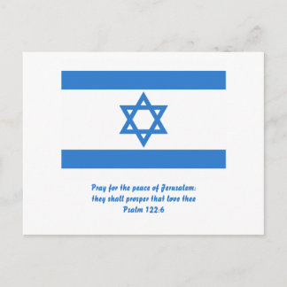 Carte Postale Drapeau d'Israël,