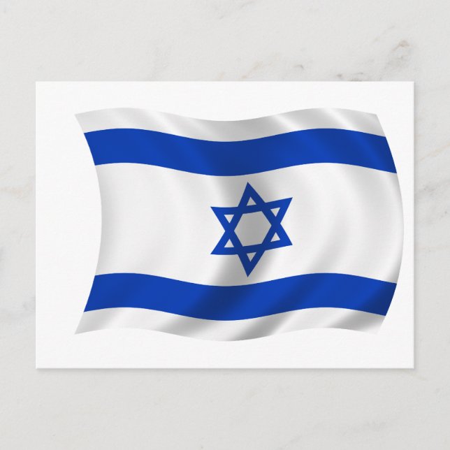 Carte Postale Drapeau d'Israël (Devant)