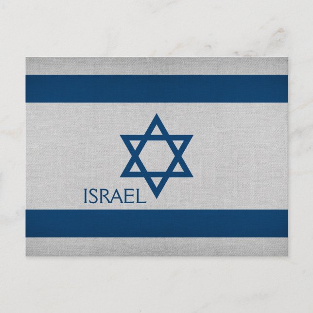 Carte Postale Drapeau d'Israël (Devant)