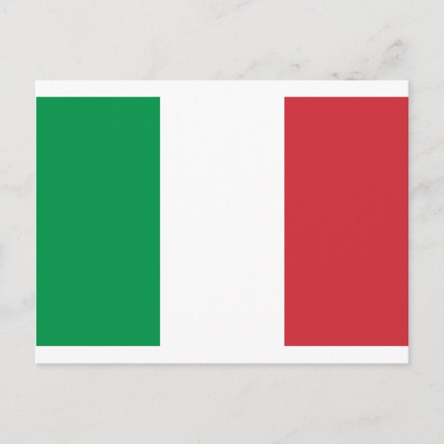 Carte Postale Drapeau d'Italie (Devant)