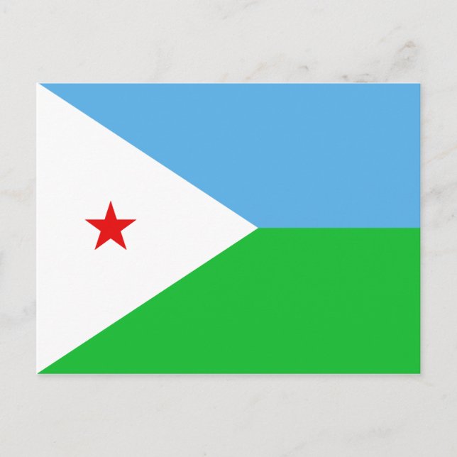 Carte postale Drapeau Djibouti (Devant)