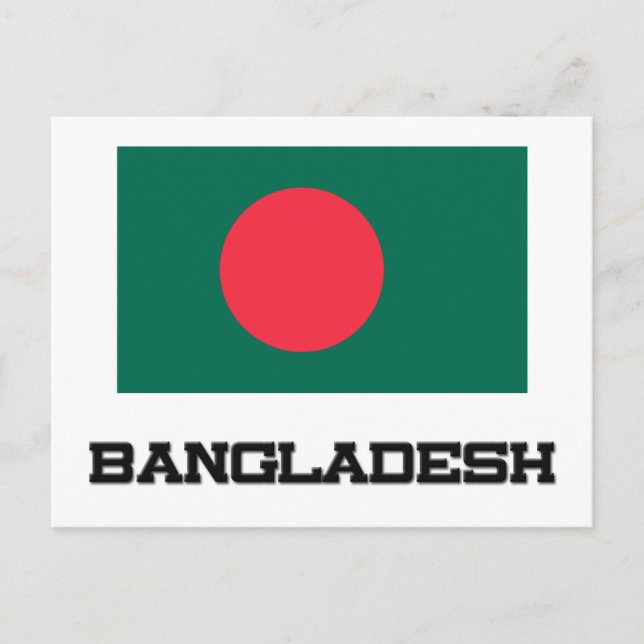Carte Postale Drapeau du Bangladesh (Devant)