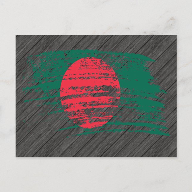 Carte Postale Drapeau du Bangladesh cool (Devant)