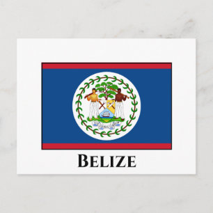 Carte Postale Drapeau du Belize