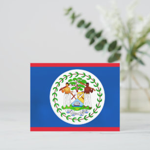 Carte Postale Drapeau du Belize