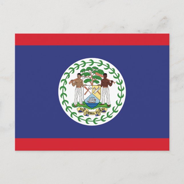 Carte Postale Drapeau du Belize (Devant)