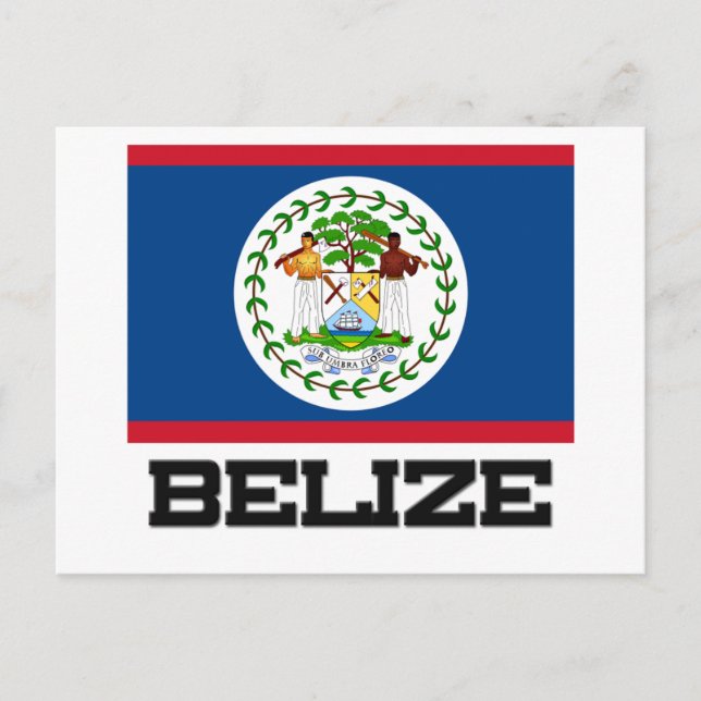 Carte Postale Drapeau du Belize (Devant)
