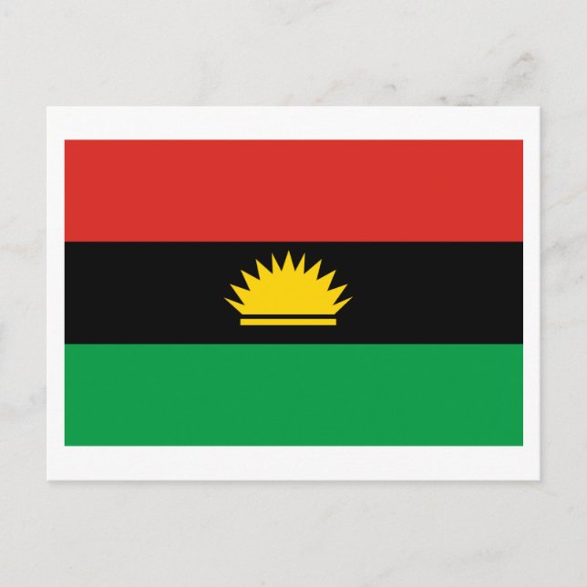 Carte Postale Drapeau du Biafra (1967-1970) (Devant)