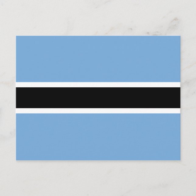 Carte postale drapeau du Botswana (Devant)