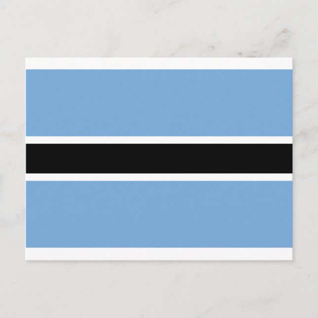 Carte Postale Drapeau du Botswana - Folaga ya Botswana (Devant)