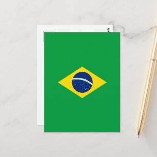 Carte Postale Drapeau du Brésil
