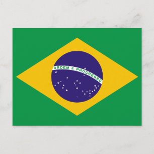 Carte Postale Drapeau du BRÉSIL
