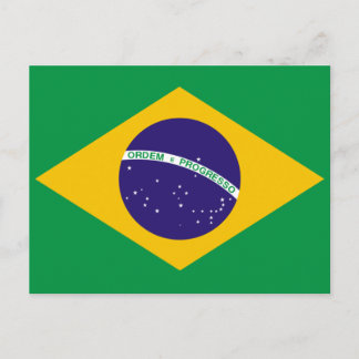 Carte Postale Drapeau du Brésil