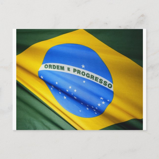 Carte Postale Drapeau du Brésil (Devant)