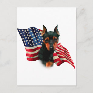 Carte Postale Drapeau du broche miniature (noir)