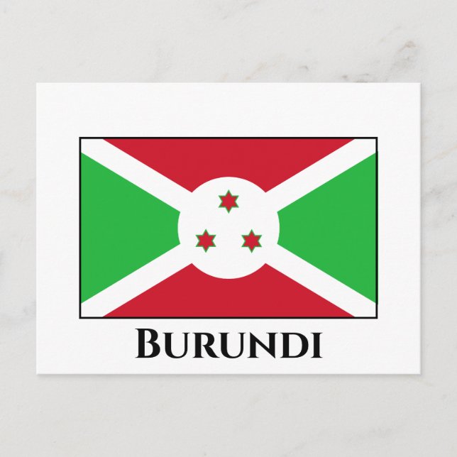 Carte Postale Drapeau du Burundi (Devant)