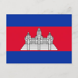 Carte Postale Drapeau du Cambodge