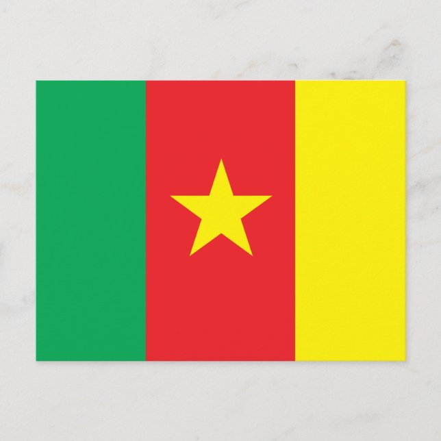 Carte Postale Drapeau du Cameroun (Devant)