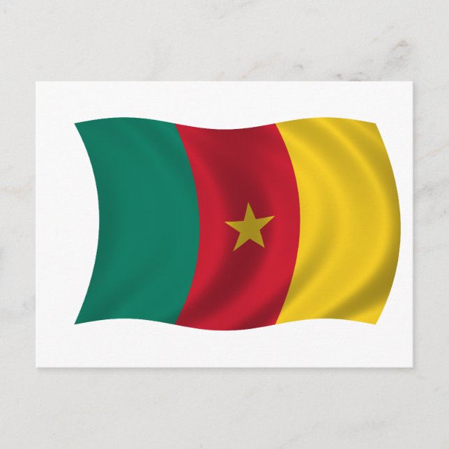 Carte Postale Drapeau du Cameroun (Devant)