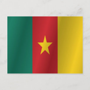 Carte Postale drapeau du Cameroun