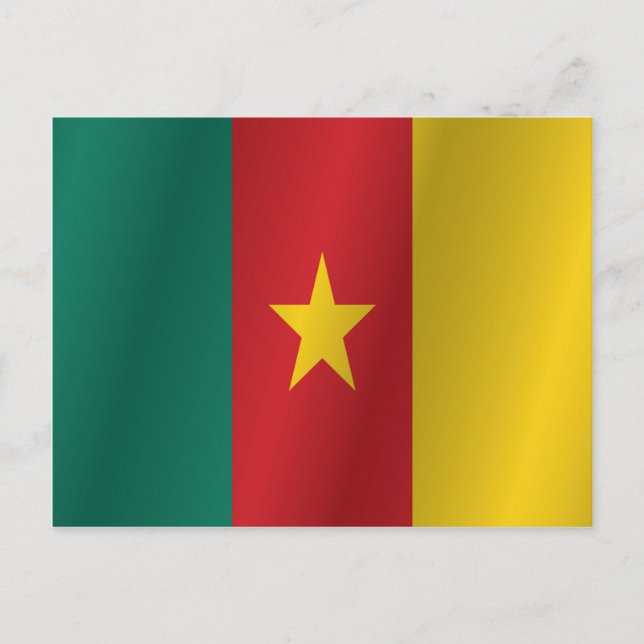 Carte Postale drapeau du Cameroun (Devant)