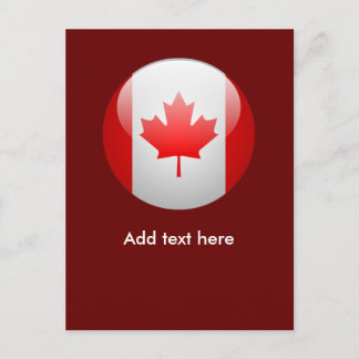 Carte Postale Drapeau du Canada