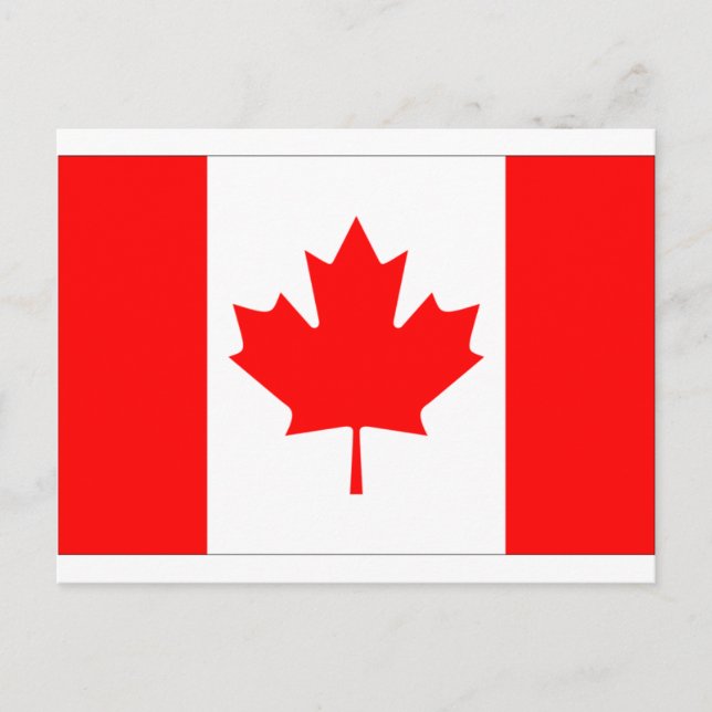 Carte Postale Drapeau du Canada (Devant)