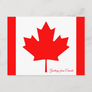 Carte Postale Drapeau du Canada